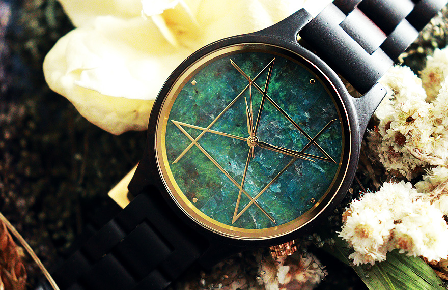 CONTENTS 天然石×天然木 唯一無二の美しい模様の腕時計「NOZ」